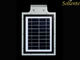 5W 550 एलएम इनबिल्ट बैटरी / पीआईआर सेंसर के साथ एक सौर एलईडी स्ट्रीट लाइट में सभी